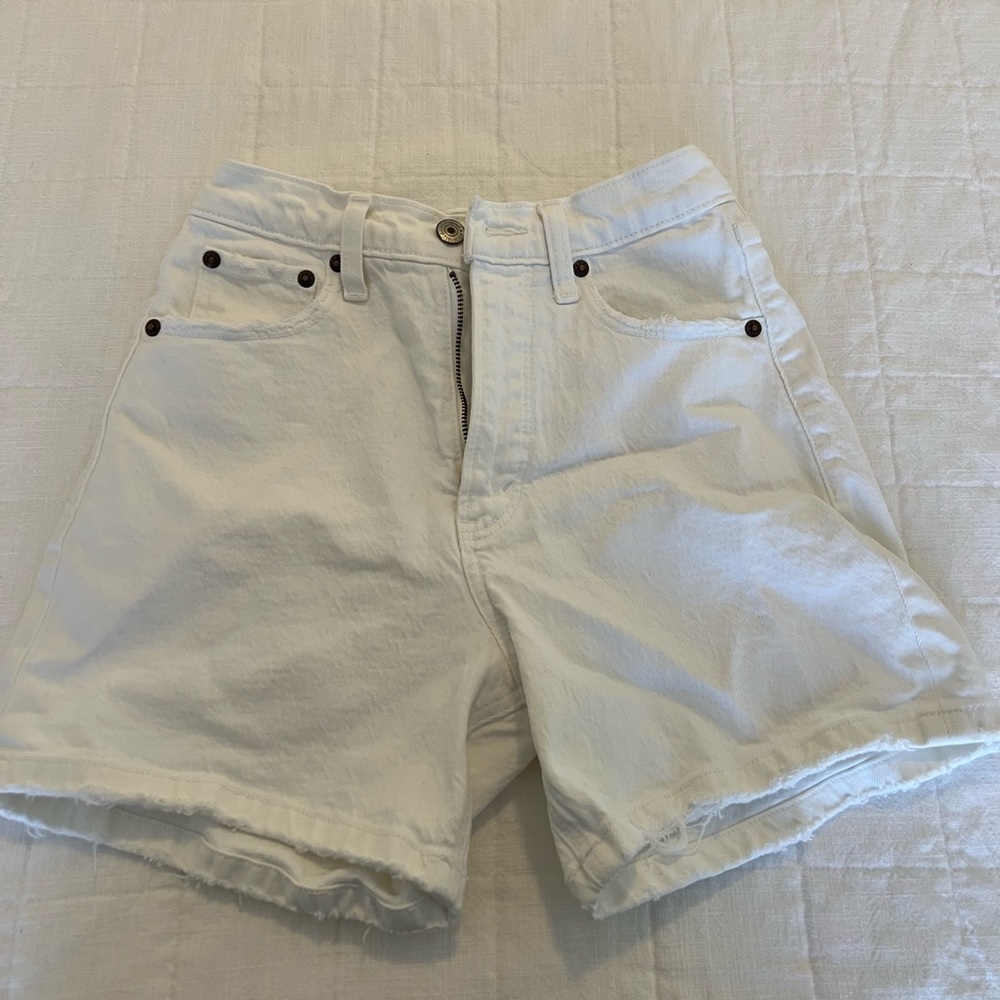 White Denim Shorts